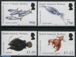 British Antarctica 2016 Antarctic Ocean Zones 4v, Mint NH, Nature - Fish - Pesci