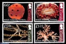 British Antarctica 2017 Corals 4v, Mint NH, Nature - Shells & Crustaceans - Meereswelt