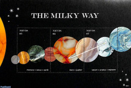 Nevis 2018 The Milky Way 3v M/s, Mint NH, Science - Astronomy - Astrología