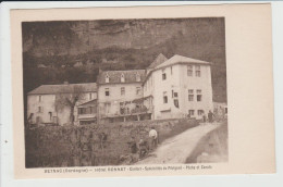 BEYNAC - DORDOGNE - HOTEL BONNET - CARTE PUBLICITAIRE - Autres & Non Classés