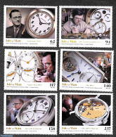 Isle Of Man 2020 Master Watchmakers 6v, Mint NH, Art - Clocks - Relojería