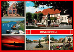 73855772 Ringkobing DK Orts Und Teilansichten Bootsliegeplatz Marktplatz Brunnen - Danemark