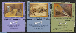 Israel 2022 Art From The Holocaust 3v, Mint NH, Art - Paintings - Ungebraucht