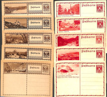 Austria 1930 10 Illustrated Postcards, Unused Postal Stationary - Cartas & Documentos