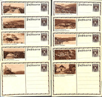 Austria 1930 10 Illustrated Postcards, Unused Postal Stationary - Cartas & Documentos