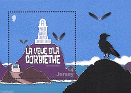 Jersey 2022 Tradional Language S/s, Mint NH, Nature - Science - Various - Birds - Esperanto And Languages - Lighthouse.. - Leuchttürme