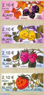 Aland 2023 Automat Stamps, Fruits 4v S-a, Mint NH, Nature - Fruit - Frutas