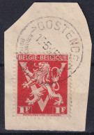 Timbres LION V CACHET OOSTENDE - Usados