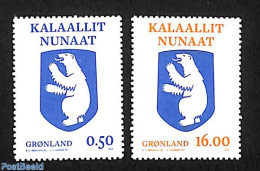Greenland 2023 Definitives 2v, Mint NH, History - Nature - Coat Of Arms - Bears - Unused Stamps