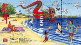 Aland 2023 Year Of The Dragon S/s, Mint NH, Various - New Year - New Year