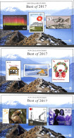 New Zealand 2018 Best Of 2017, 3 S/s, Mint NH, Nature - Transport - Birds - Fish - Ships And Boats - Ongebruikt