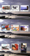 New Zealand 2009 Best Of 2008, 3 S/s, Mint NH, History - Nature - Religion - Transport - Militarism - Animals (others .. - Unused Stamps