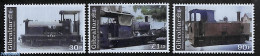 Gibraltar 2023 Working Trains On The Rock 3v, Mint NH, Transport - Railways - Eisenbahnen