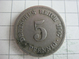 Germany 5 Pfennig 1907 F - 5 Pfennig