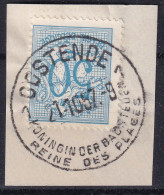 Timbres CHIFFRES OOSTENDE 1 REINE DES PLAGES - Gebruikt