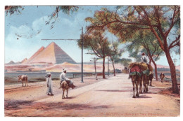 EGYPTE - Route Des Pyramides (carte Animée) - Andere & Zonder Classificatie