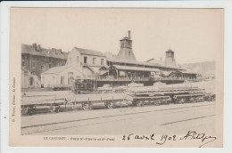 LE CREUSOT - SAONE ET LOIRE - PUITS SAINT PIERRE ET SAINT PAUL - TRAIN - Le Creusot