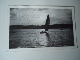 BRAZIL  SAO PAOLO  POSTCARDS 1951  BOATS      FOR MORE PURCHASES 10% DISCOUNT - Otros