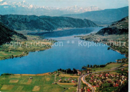 73855480 Ossiachersee Fliegeraufnahme Mit Julische Alpen Ossiachersee - Other & Unclassified