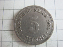 Germany 5 Pfennig 1910 A - 5 Pfennig