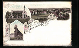 AK Bad Rothenfelde, Elisabeth-Hospital, Gradirwerk, Teilansicht  - Bad Rothenfelde