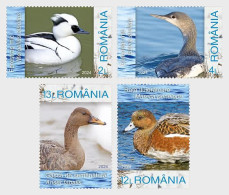 Romania 2024 Birds — Winter Waterfowl Stamps 4v MNH - Ongebruikt