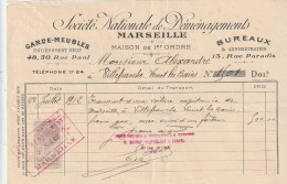 13-Société Nationale De Déménagements...Marseille...(Bouches-du-Rhône)...1912 - Verkehr & Transport