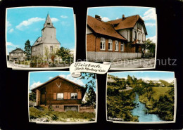 73855356 Treisbach Kirche Schule Jagdhaus Partie Am Bach Treisbach - Andere & Zonder Classificatie