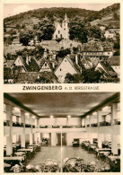 73855327 Zwingenberg Bergstrasse Ortsansicht Mit Kirche Gasthof Pension Cafe Zur - Andere & Zonder Classificatie