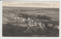 CHEVREUSE - YVELINES - PANORAMA COTE EST PRIS DU HAUT DES TOURS DU CHATEAU DE LA MADELEINE - Chevreuse