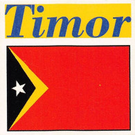 Flag Chromo - Timor - 5 X 5 Cm - Sonstige & Ohne Zuordnung