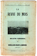 Bulletin  Paroissial De Boujan Sur Libron  De Aout 1939 .n 11 De 16 Pages - Documentos Históricos