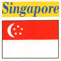 Flag Chromo - Singapore - 5 X 5 Cm - Other & Unclassified