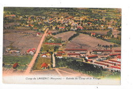 DEPT 12 - CPA COLORISEE - Camp Militaire Du LARZAC -  Entrée Du Camp Et Le Village  - TOUL7 - - Sonstige & Ohne Zuordnung