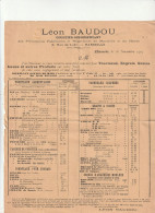 13-L.Baudou...Courtier-Représentant..Tourteaux, Grains, Issues....Marseille...(Bouches-du-Rhône)...1903 - Agricoltura