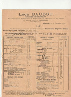 13-L.Baudou...Courtier-Représentant..Tourteaux, Grains, Issues....Marseille...(Bouches-du-Rhône)...1903 - Agricultura