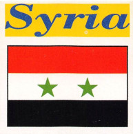 Flag Chromo - Syria  - 5 X 5 Cm - Autres & Non Classés