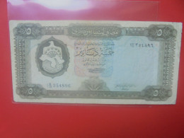 LIBYE 5 DINARS 1971-72 Circuler (B.33) - Libye