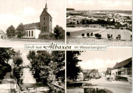 73855116 Albaxen Kirche Panorama Wasserfall Ortsansicht Albaxen - Hoexter