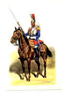 CPSM MILITARIA - 3. Grande Tenue (1860) De La Série ""LES CENT-GARDES"" - Ed. S.E.F. - Illustration J.E. Hilpert - Uniformen