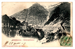 CPA Suisse - GOESCHENEN - GOTTHARDBAHN - Dos Simple - Photographie Gabler N°7048 - Autres & Non Classés