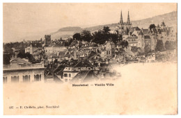 CPA Suisse - NEUCHÂTEL. Vieille Ville - Dos Simple - Ed. E. Chiffelle N°137 - Autres & Non Classés