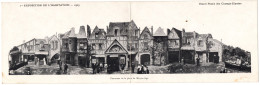 CPA DOUBLE 75 - PARIS - 1ère Exposition De L'Habitation 1903. Panorama De La Place Du Moyen-Age - Dos Simple - Expositions