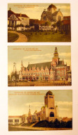 Lot De 3 CPA Exposition Universelle 1910 à BRUXELLES (Pavillon Néerlandais, Section Allemande Et Pavillon Herstal) - Wereldtentoonstellingen