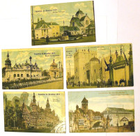 Lot De 5 CPA Exposition Universelle 1910 à BRUXELLES  - Mostre Universali