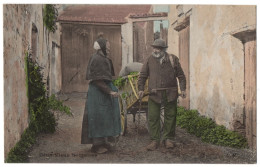 CPA Folklore - Deux Vieux Solitaires - C. M. - Personajes