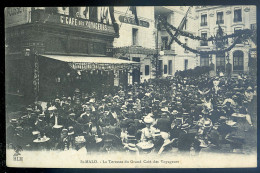 Cpa Du 35 St Malo -- La Terrasse Du Grand Café Des Voyageurs    STEP187 - Saint Malo