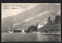 Cartolina Tremezzo, Blick Auf Den Ort Am Lago Di Como Und Bis Azzano  - Como