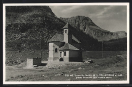 Cartolina Moena, La Chiesetta Nuova E Passo Di S. Pellegrino  - Andere & Zonder Classificatie