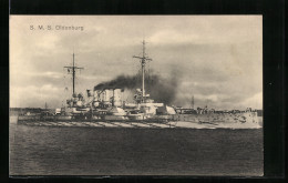 AK S.M.S. Oldenburg Auf See, Kriegsschiff  - Oorlog